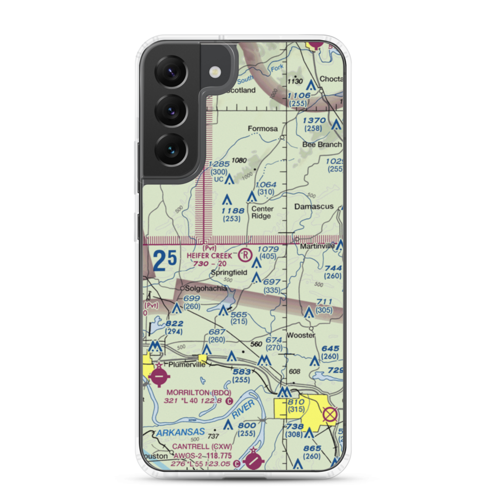 Heifer Creek Ranch Airport (16AR) VFR Sectional Samsung Case Samsung Galaxy S22 Plus model shown