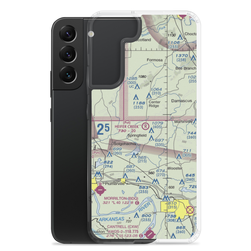 Heifer Creek Ranch Airport (16AR) VFR Sectional Samsung Case Samsung Galaxy S22 Plus model shown