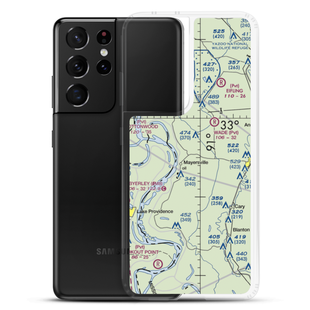 Heigle Field (MS92) VFR Sectional Samsung Case Samsung Galaxy S21 Ultra model shown
