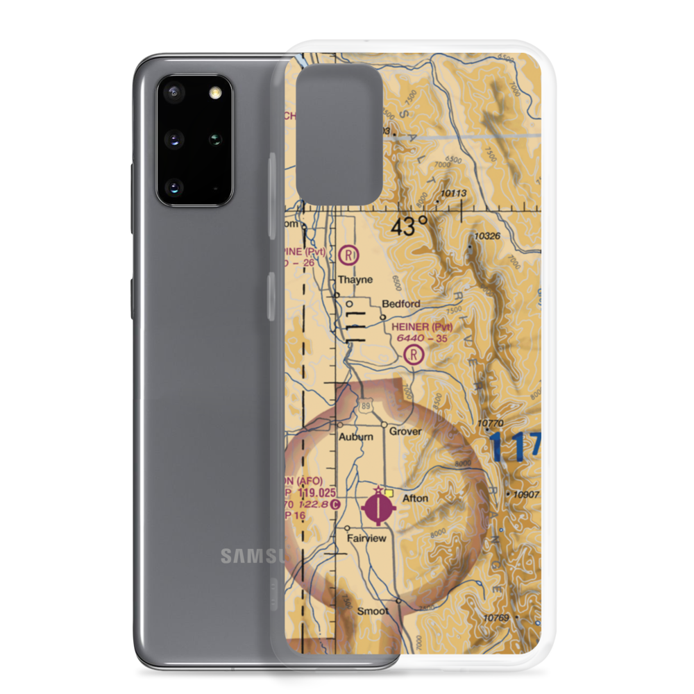 Heiner Airport (WY60) VFR Sectional Samsung Case Samsung Galaxy S20 Plus model shown