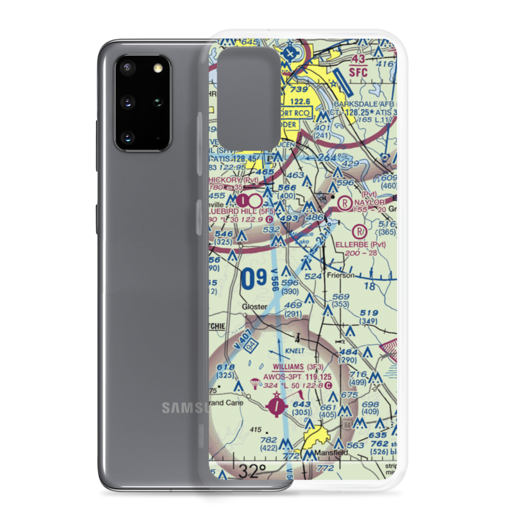 Heinsohn's Airfield (78LA) VFR Sectional Samsung Case Samsung Galaxy S20 Plus model shown