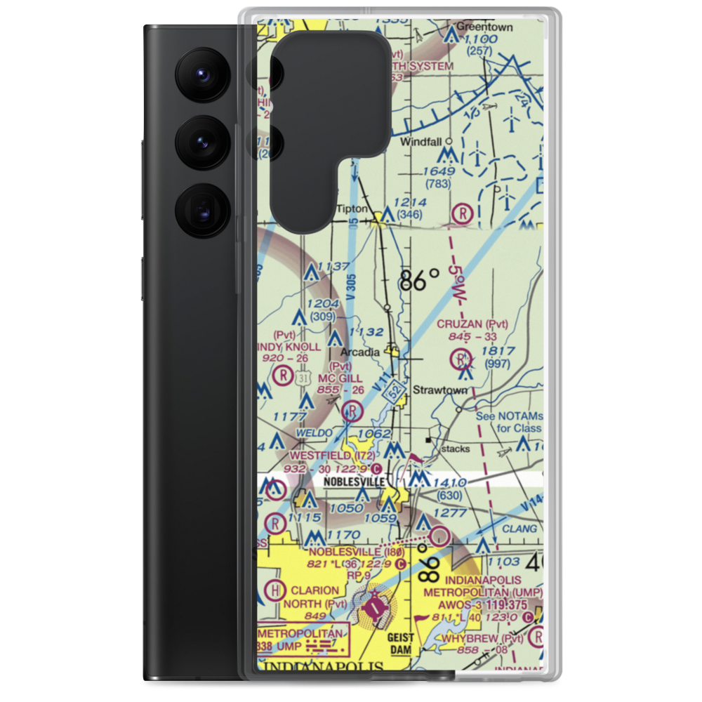 Heinzman Airport (03IN) VFR Sectional Samsung Case Samsung Galaxy S22 Ultra model shown