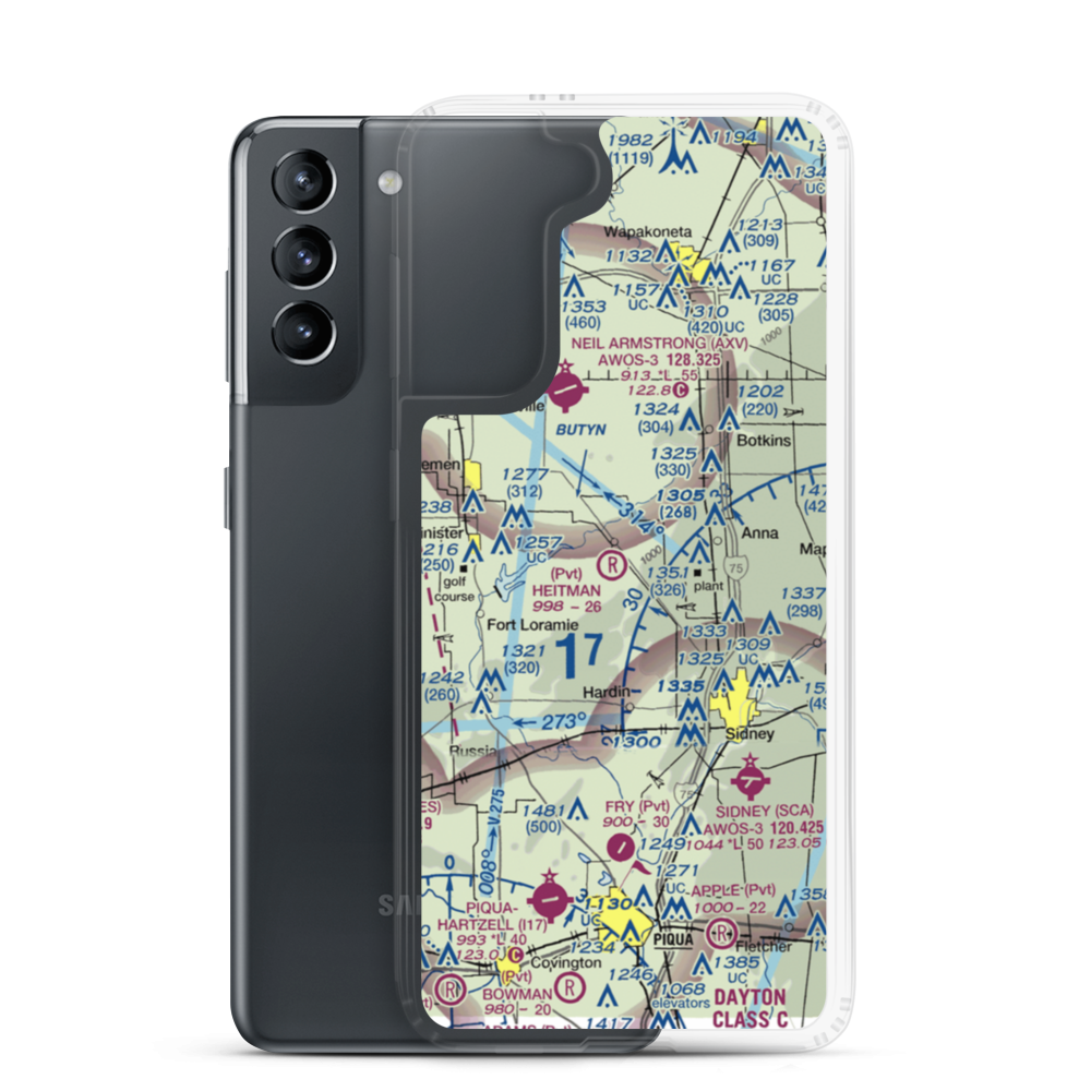 Heitman Field (OA11) VFR Sectional Samsung Case Samsung Galaxy S21 model shown