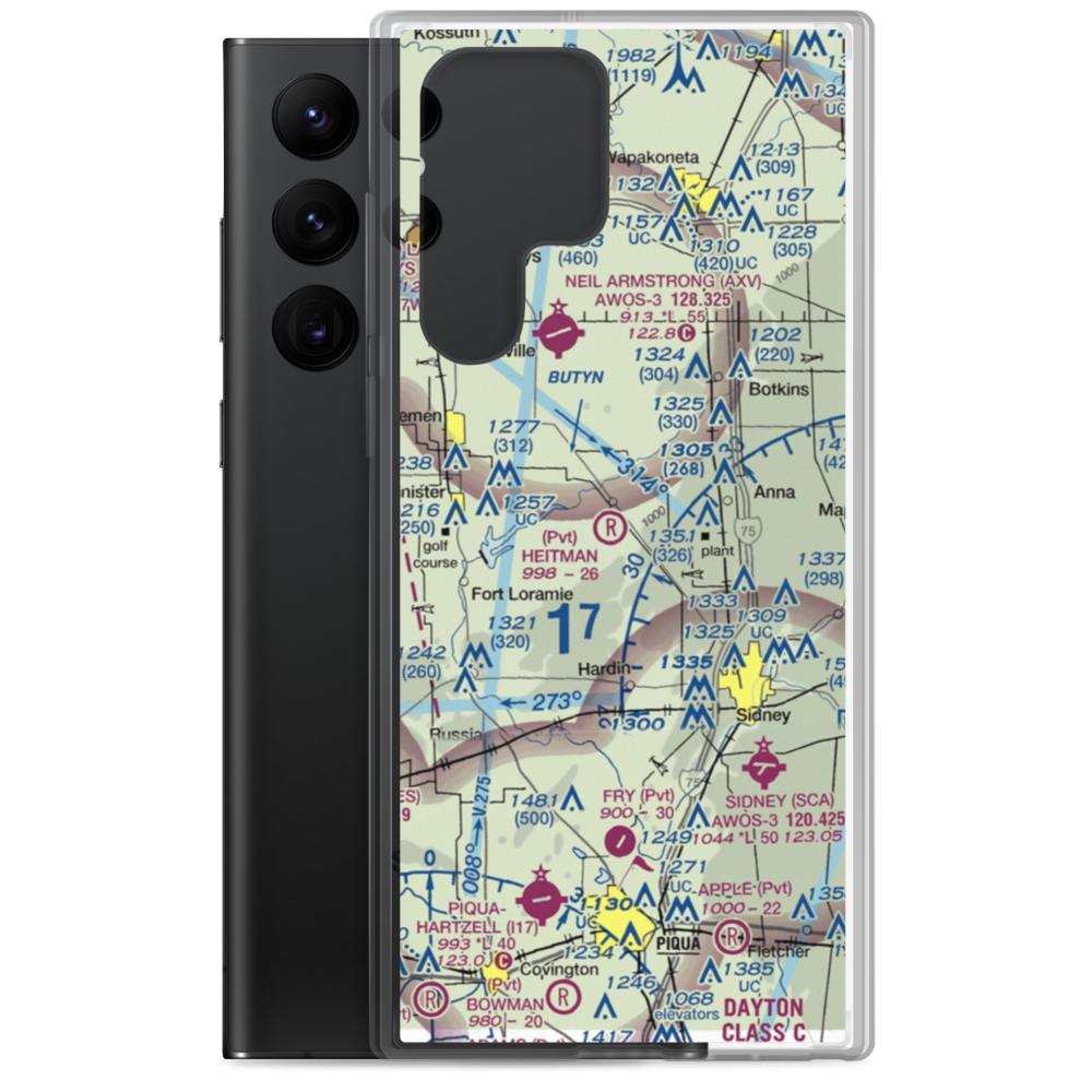 Heitman Field (OA11) VFR Sectional Samsung Case Samsung Galaxy S22 Ultra model shown