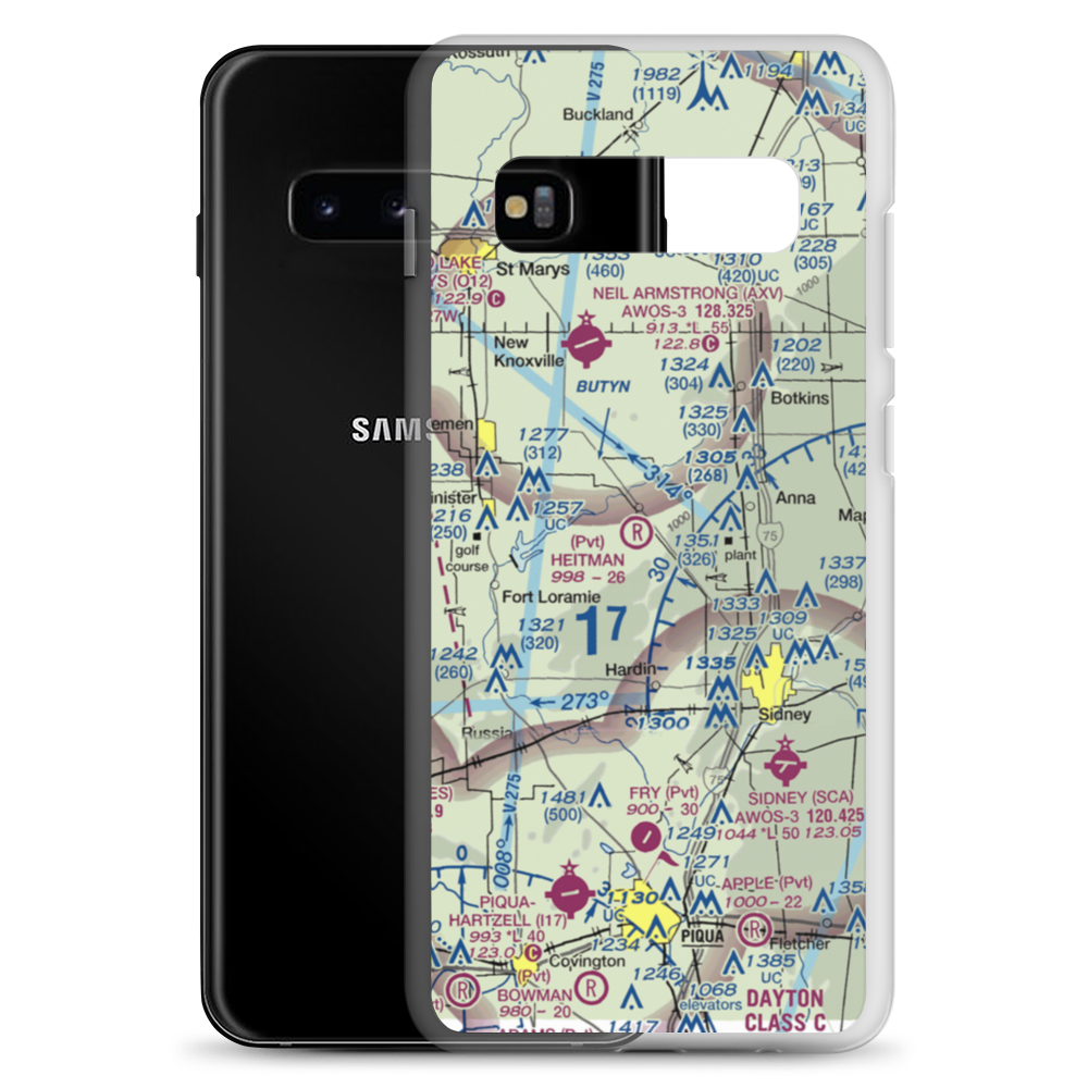 Heitman Field (OA11) VFR Sectional Samsung Case Samsung Galaxy S10+ model shown