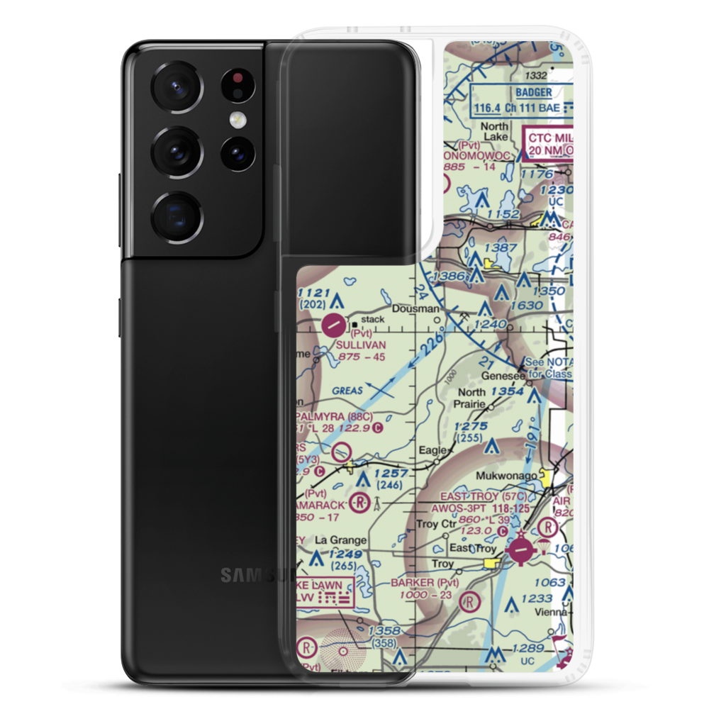 Heitman Field Airport (WI09) VFR Sectional Samsung Case Samsung Galaxy S21 Ultra model shown