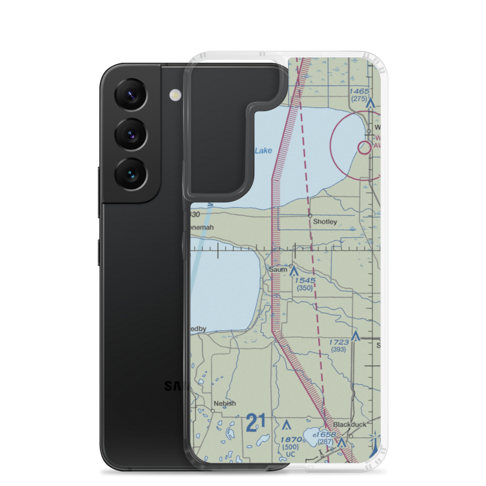 Helblad Airport (04MN) VFR Sectional Samsung Case Samsung Galaxy S22 model shown