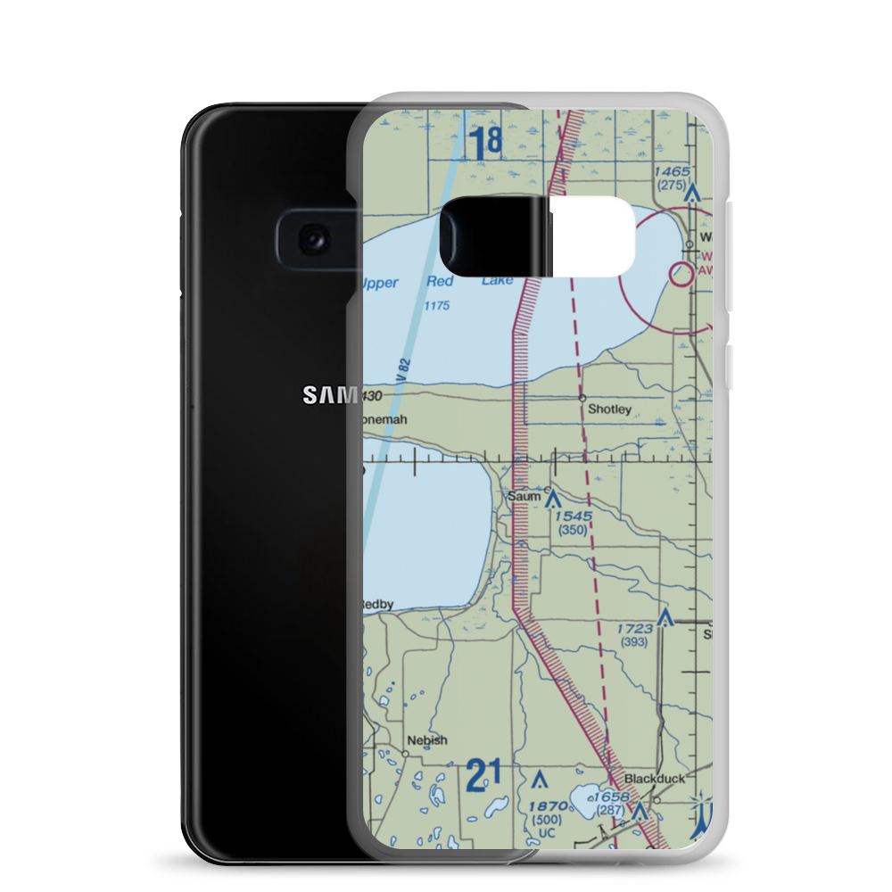 Helblad Airport (04MN) VFR Sectional Samsung Case Samsung Galaxy S10e model shown