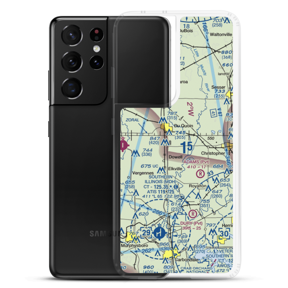 Hemmer RLA Restricted Landing Area (08IS) VFR Sectional Samsung Case Samsung Galaxy S21 Ultra model shown