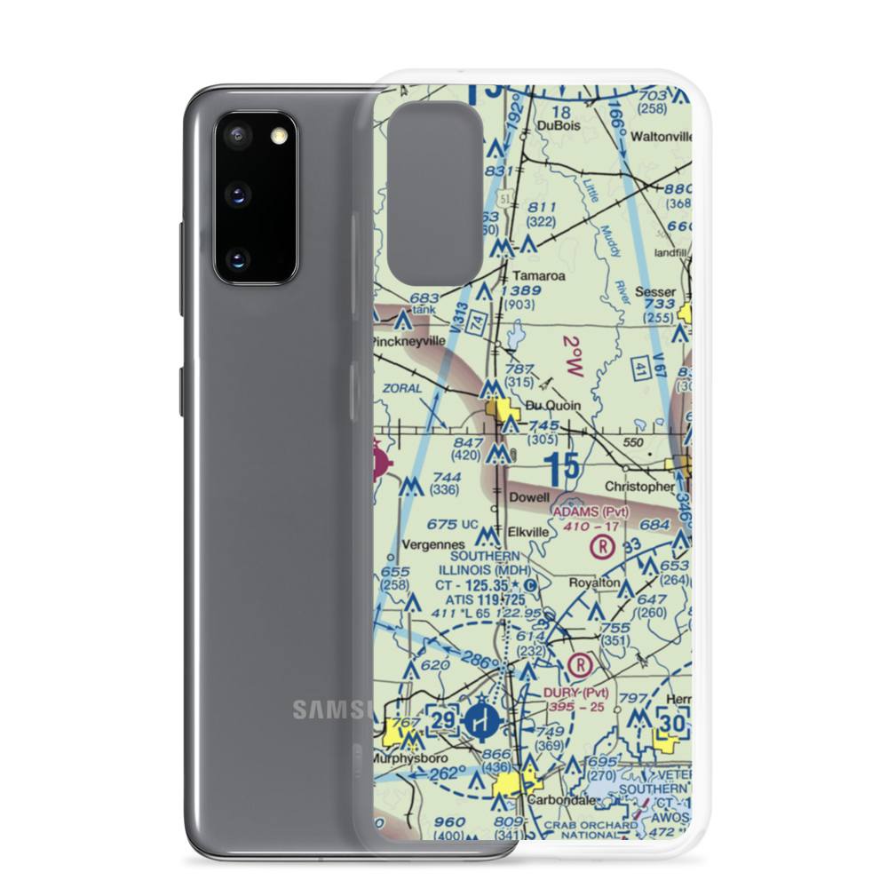Hemmer RLA Restricted Landing Area (08IS) VFR Sectional Samsung Case Samsung Galaxy S20 model shown