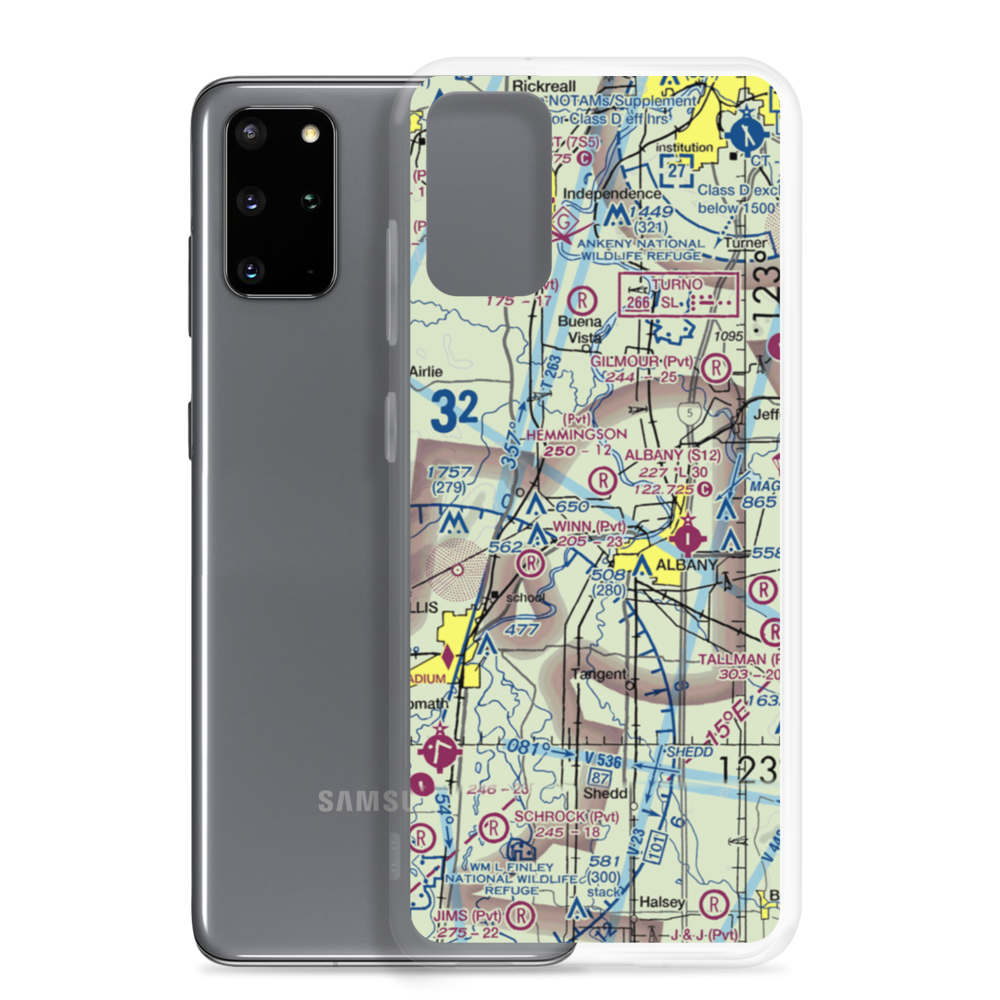 Hemmingson Airport (OR20) VFR Sectional Samsung Case Samsung Galaxy S20 Plus model shown