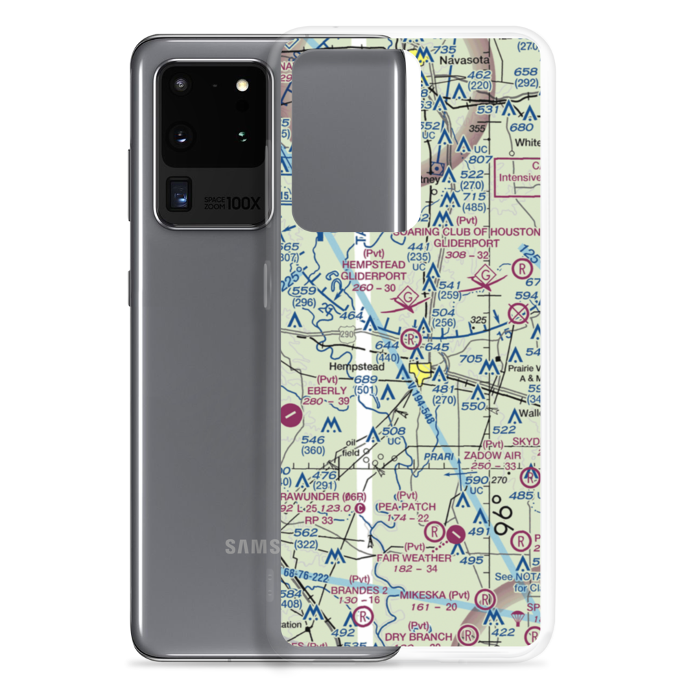 Hempstead Gliderport (35TS) VFR Sectional Samsung Case Samsung Galaxy S20 Ultra model shown