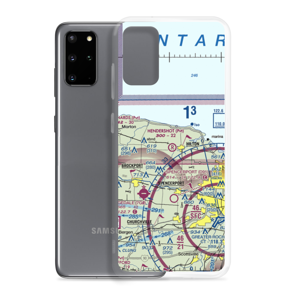 Hendershot Airport (34NY) VFR Sectional Samsung Case Samsung Galaxy S20 Plus model shown