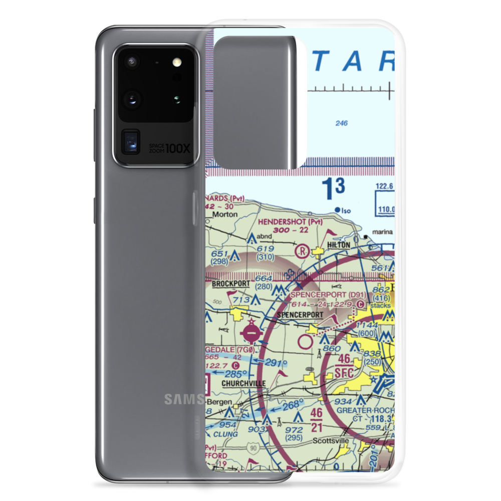 Hendershot Airport (34NY) VFR Sectional Samsung Case Samsung Galaxy S20 Ultra model shown