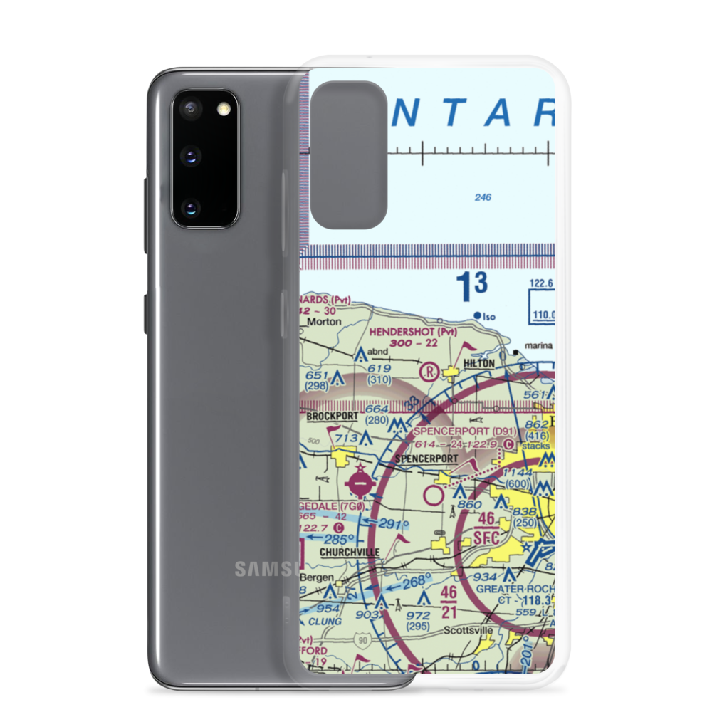 Hendershot Airport (34NY) VFR Sectional Samsung Case Samsung Galaxy S20 model shown