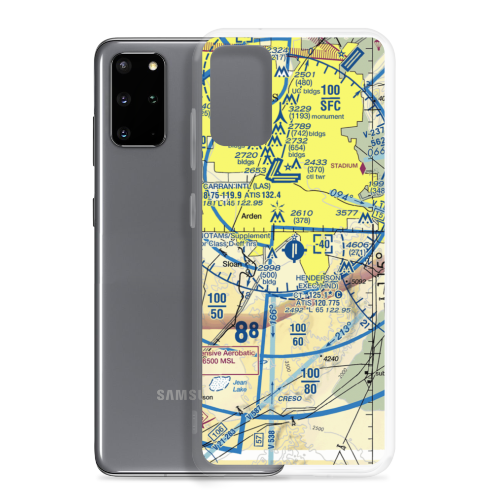 Henderson Executive Airport (HND) VFR Sectional Samsung Case Samsung Galaxy S20 Plus model shown