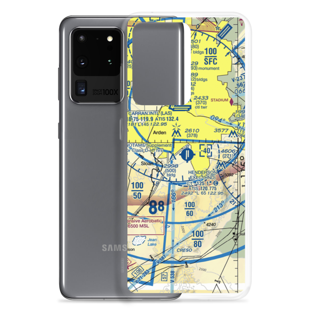 Henderson Executive Airport (HND) VFR Sectional Samsung Case Samsung Galaxy S20 Ultra model shown