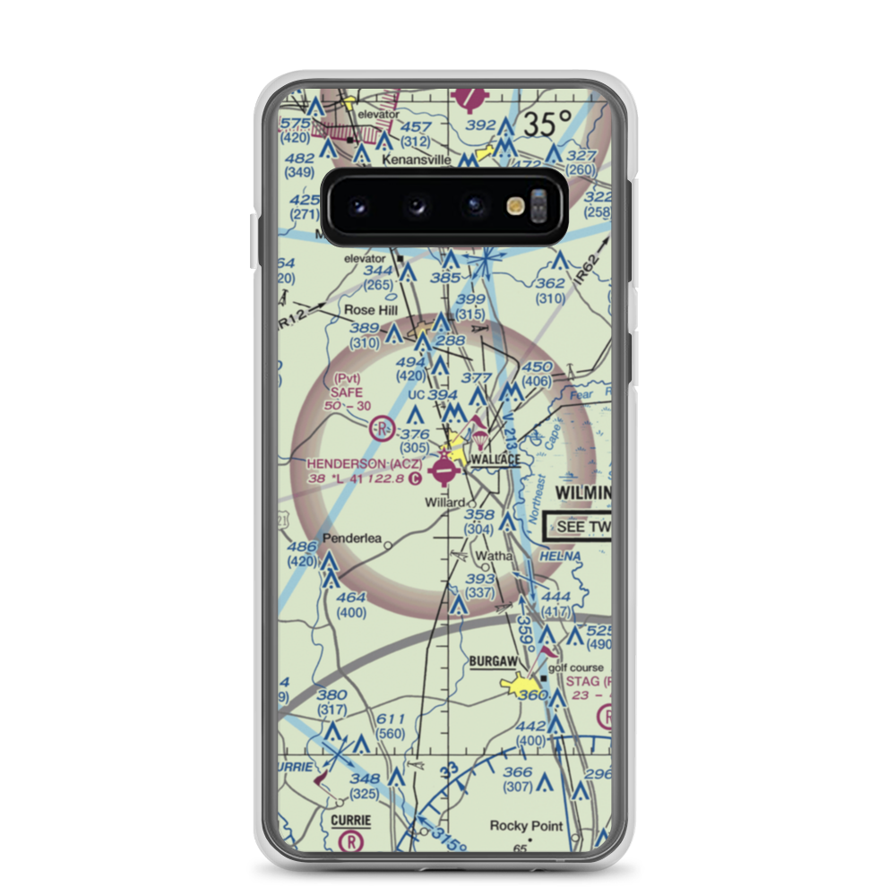 Henderson Field (ACZ) VFR Sectional Samsung Case Samsung Galaxy S10 model shown