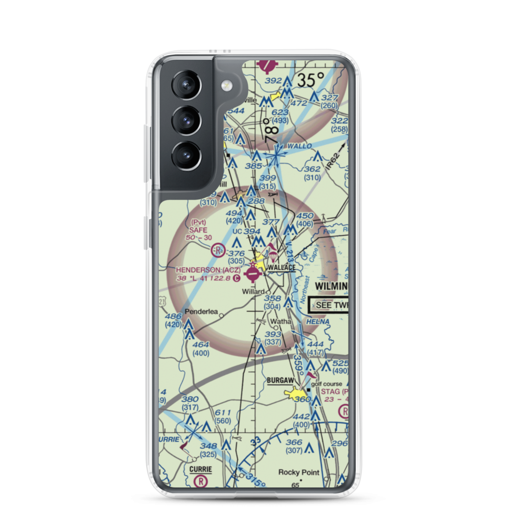Henderson Field (ACZ) VFR Sectional Samsung Case Samsung Galaxy S21 model shown
