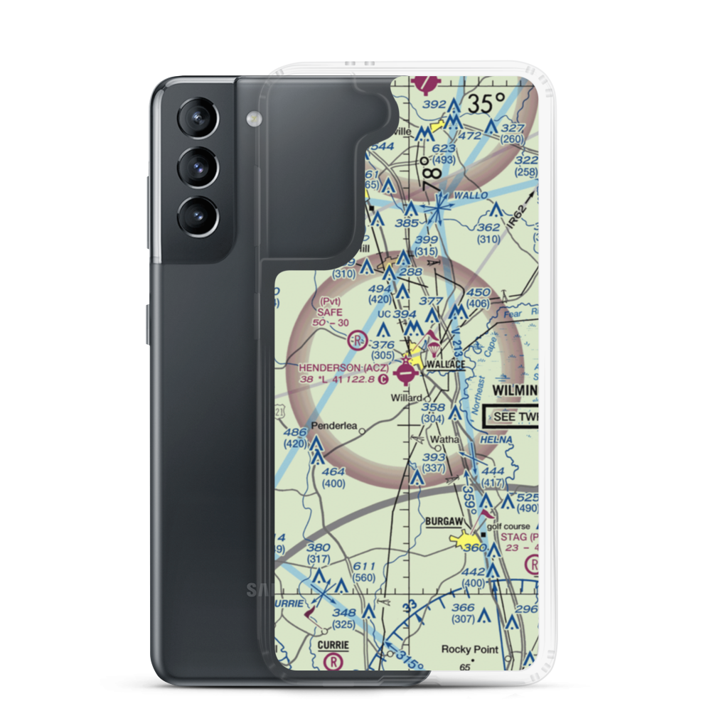 Henderson Field (ACZ) VFR Sectional Samsung Case Samsung Galaxy S21 model shown