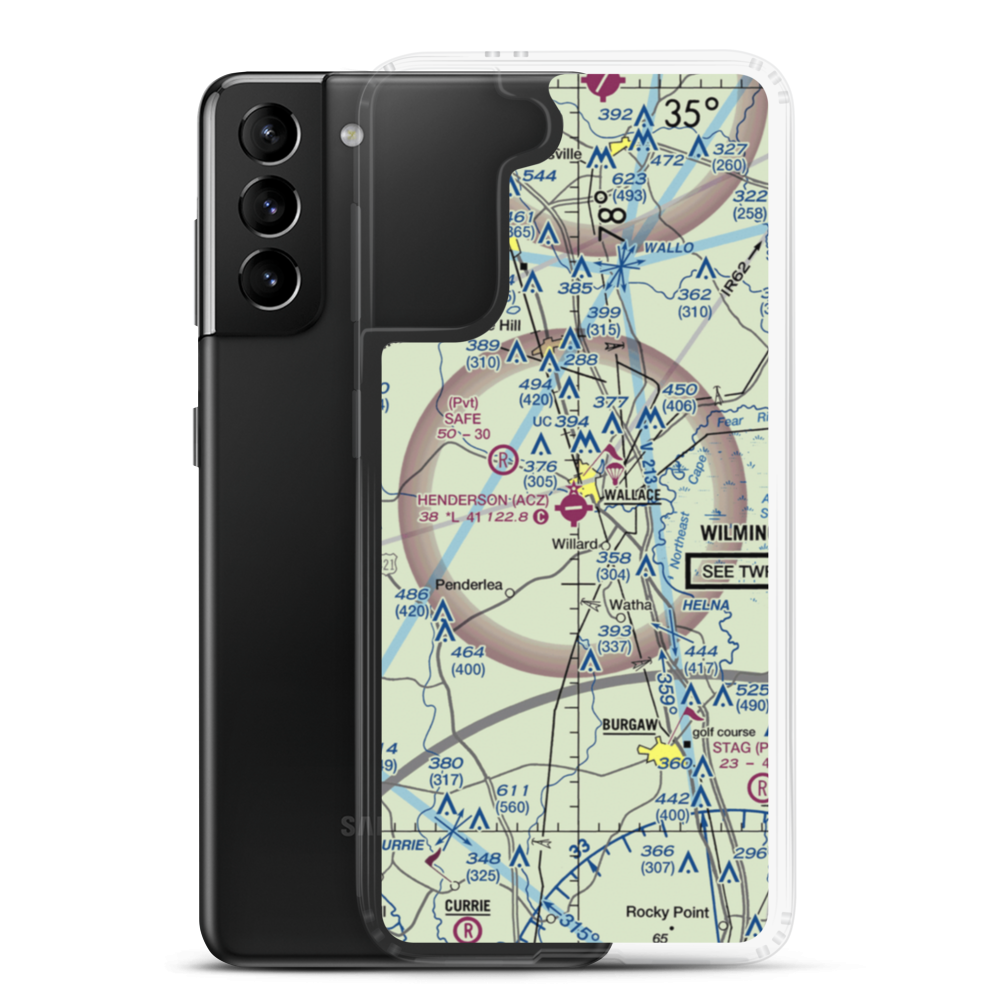 Henderson Field (ACZ) VFR Sectional Samsung Case Samsung Galaxy S21 Plus model shown