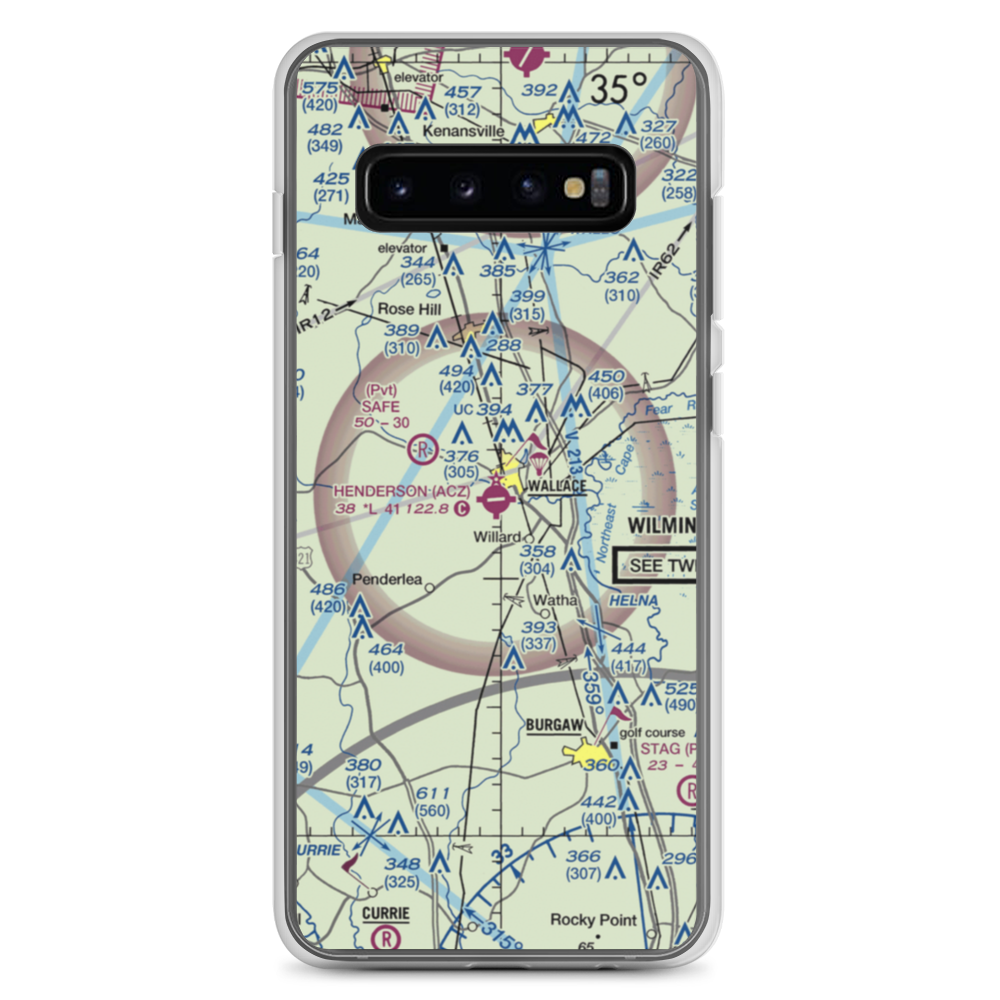 Henderson Field (ACZ) VFR Sectional Samsung Case Samsung Galaxy S10+ model shown