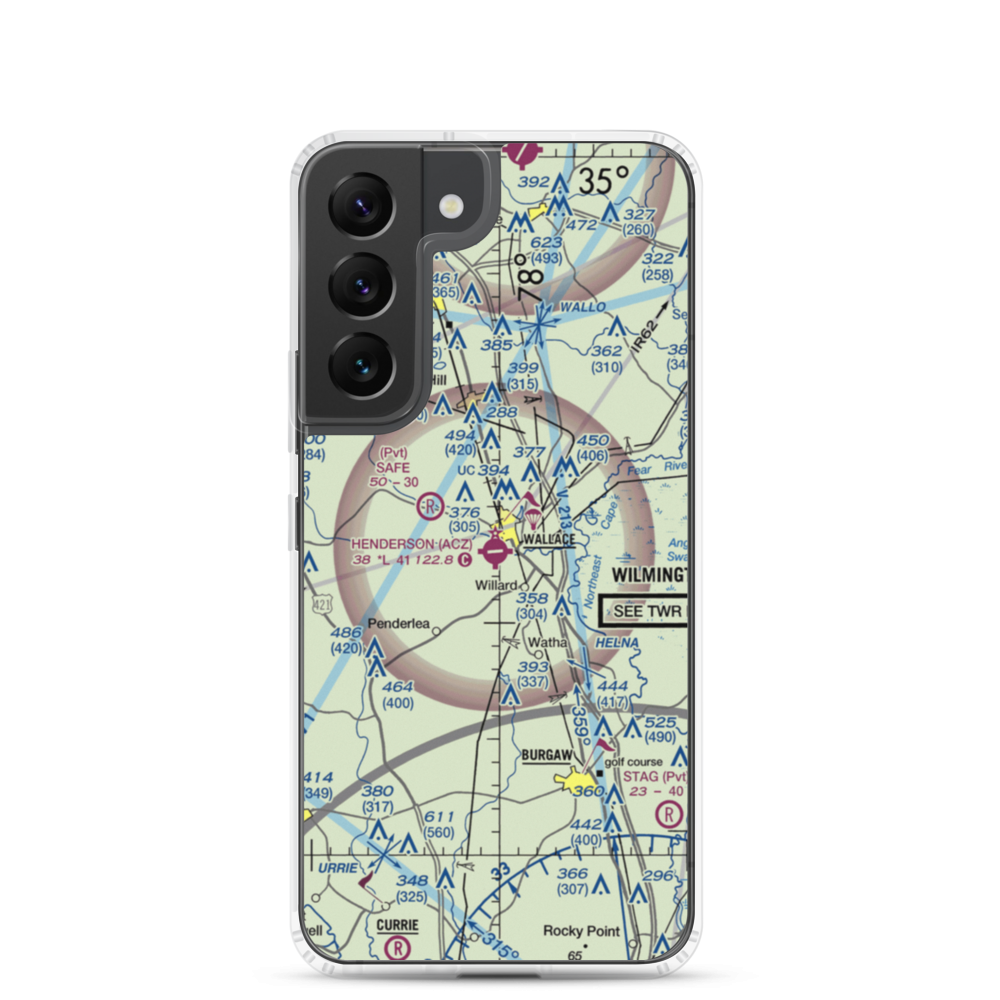 Henderson Field (ACZ) VFR Sectional Samsung Case Samsung Galaxy S22 model shown