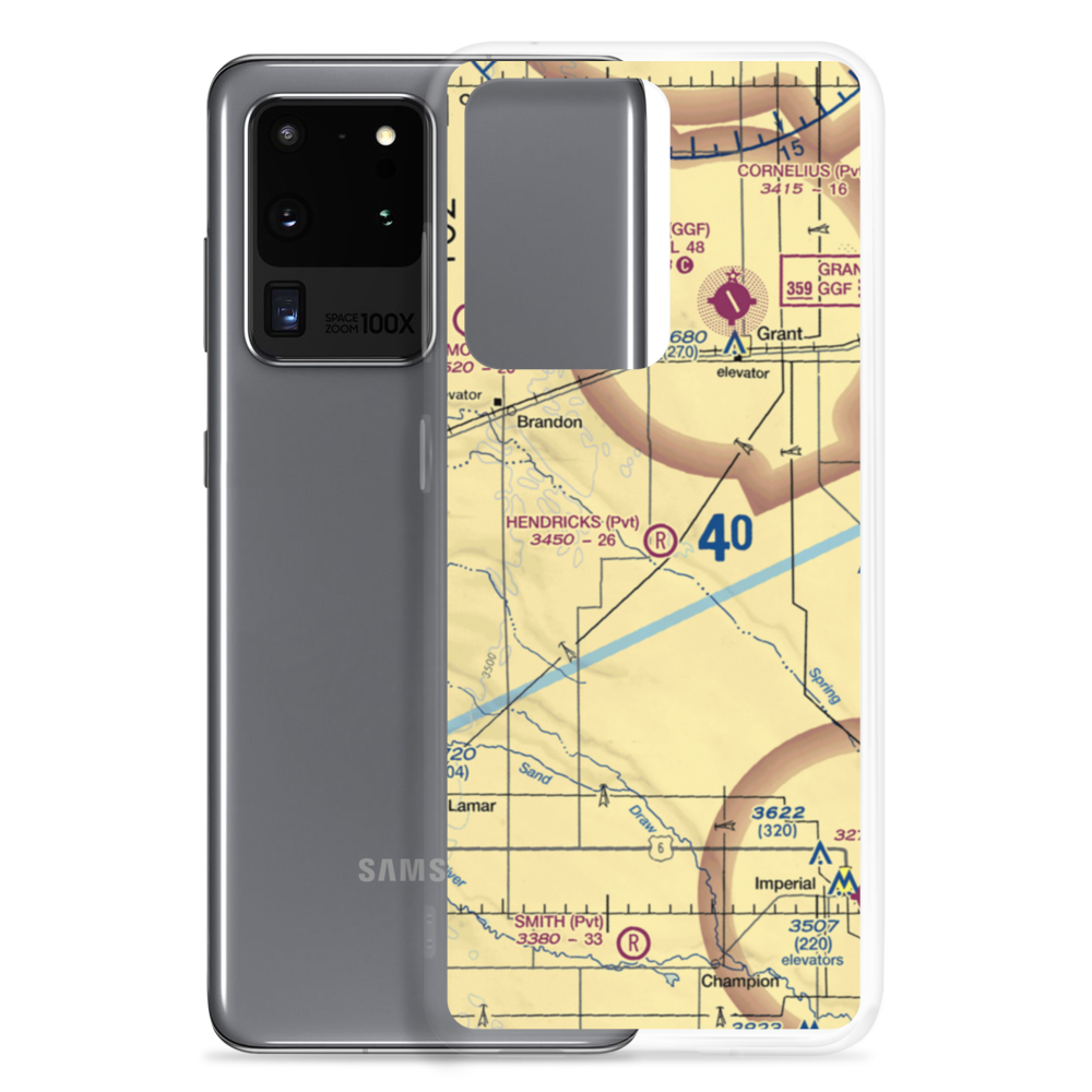 Hendricks Field (27NE) VFR Sectional Samsung Case Samsung Galaxy S20 Ultra model shown