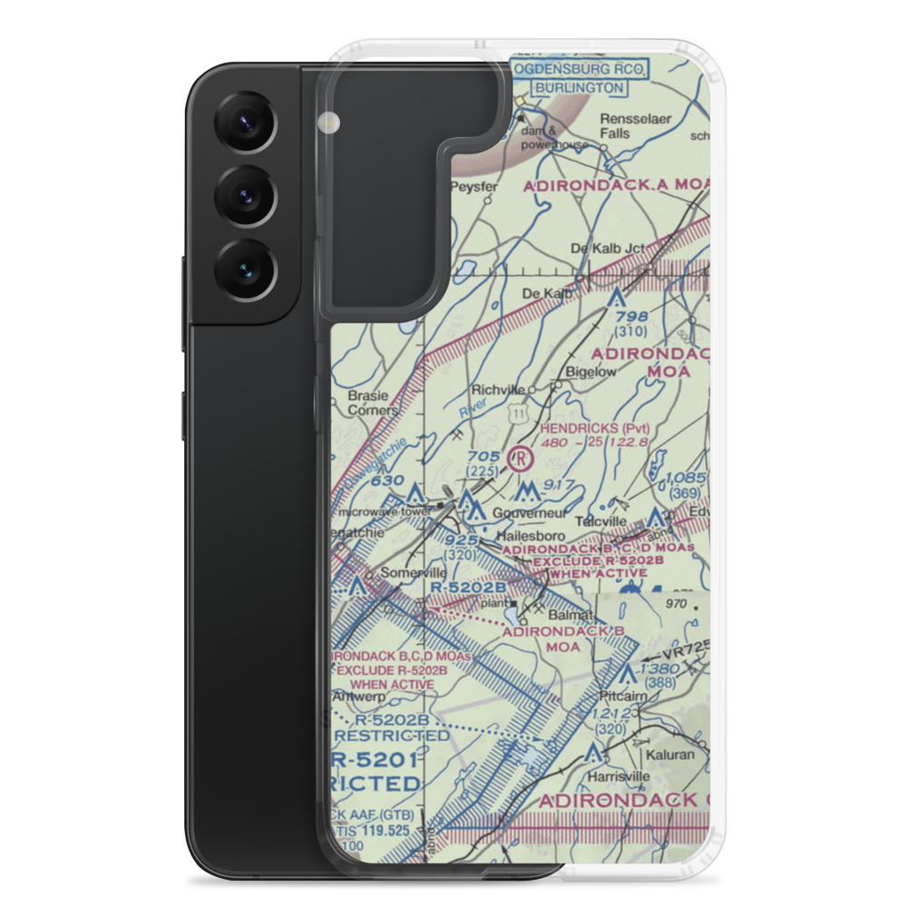 Hendricks Field (NK16) VFR Sectional Samsung Case Samsung Galaxy S22 Plus model shown