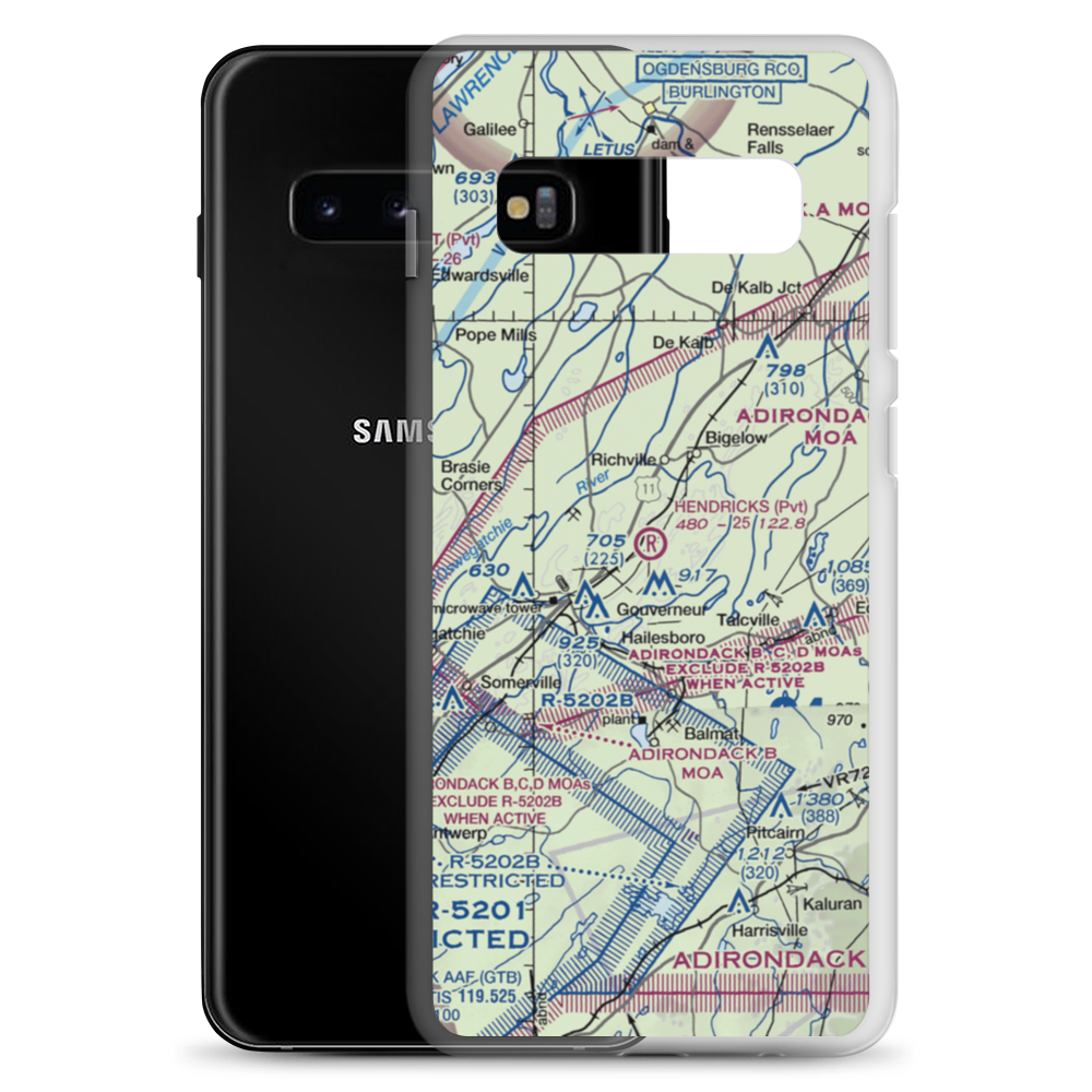 Hendricks Field (NK16) VFR Sectional Samsung Case Samsung Galaxy S10+ model shown