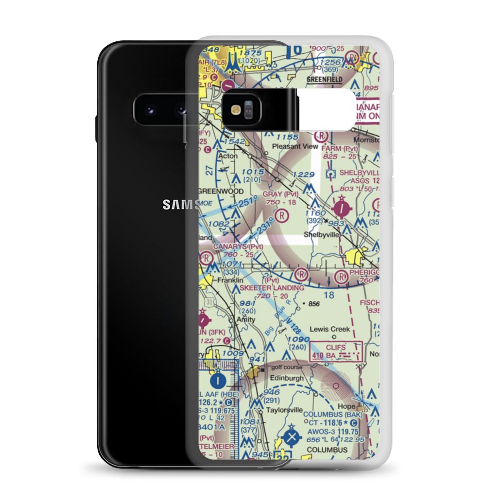 Henneman Airport (58II) VFR Sectional Samsung Case Samsung Galaxy S10 model shown