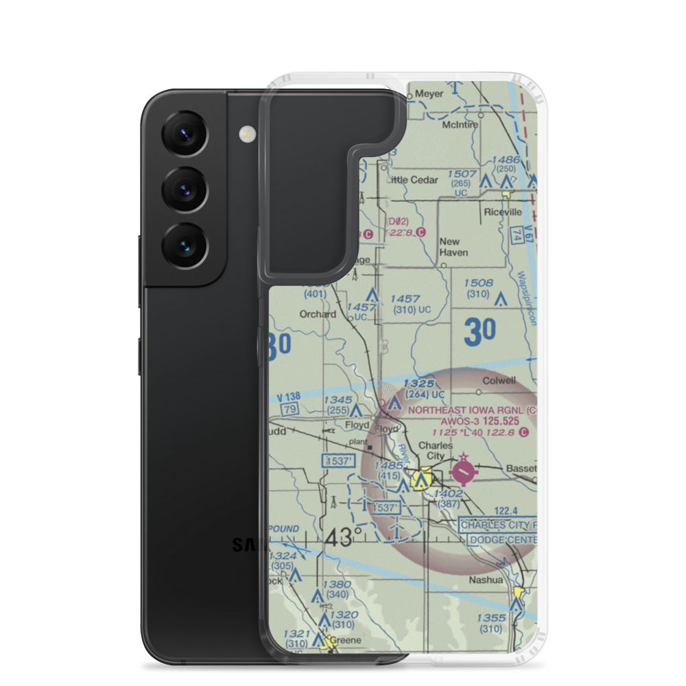 Henry Airport (85IA) VFR Sectional Samsung Case Samsung Galaxy S22 model shown