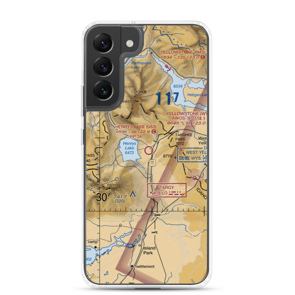 Henry's Lake Airport (U53) VFR Sectional Samsung Case Samsung Galaxy S22 Plus model shown