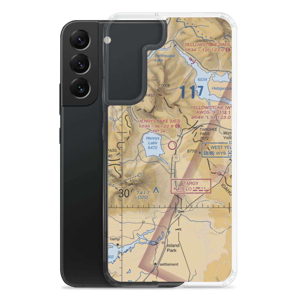 Henry's Lake Airport (U53) VFR Sectional Samsung Case Samsung Galaxy S22 Plus model shown