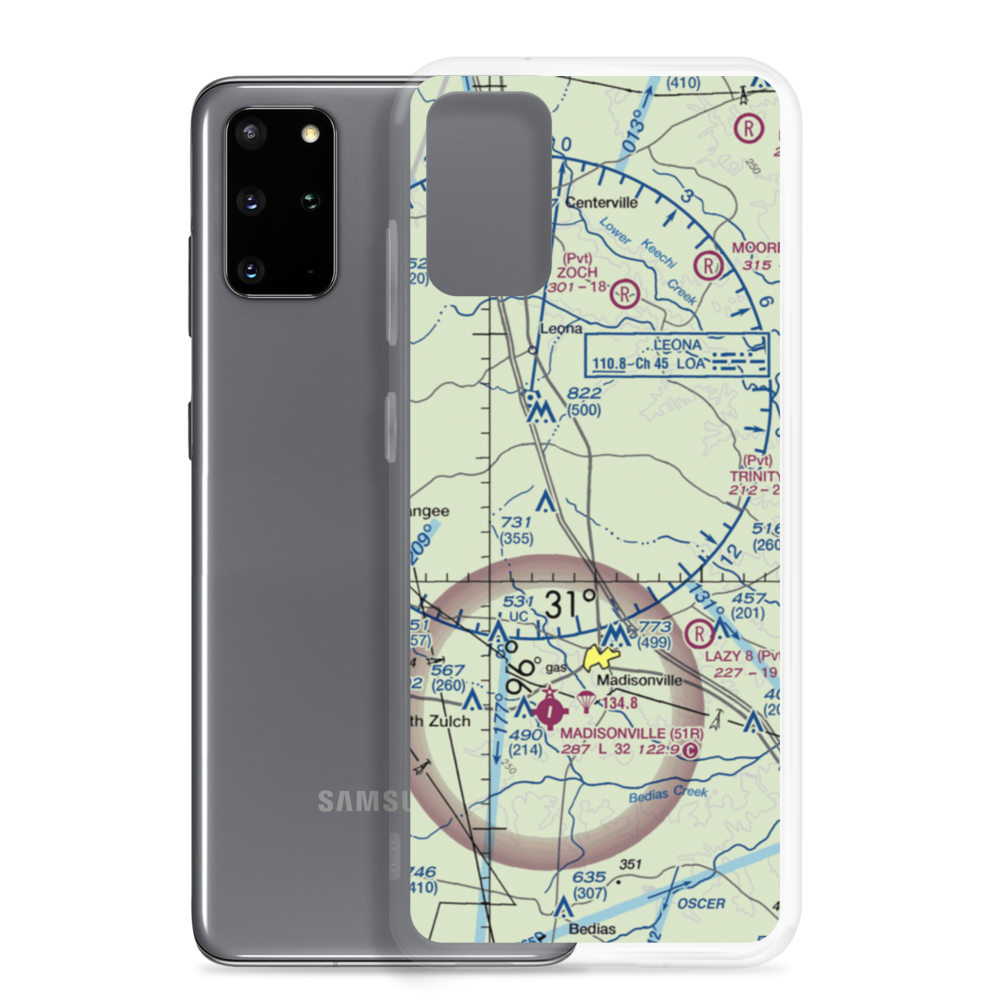 Hensarling Airport (47TS) VFR Sectional Samsung Case Samsung Galaxy S20 Plus model shown