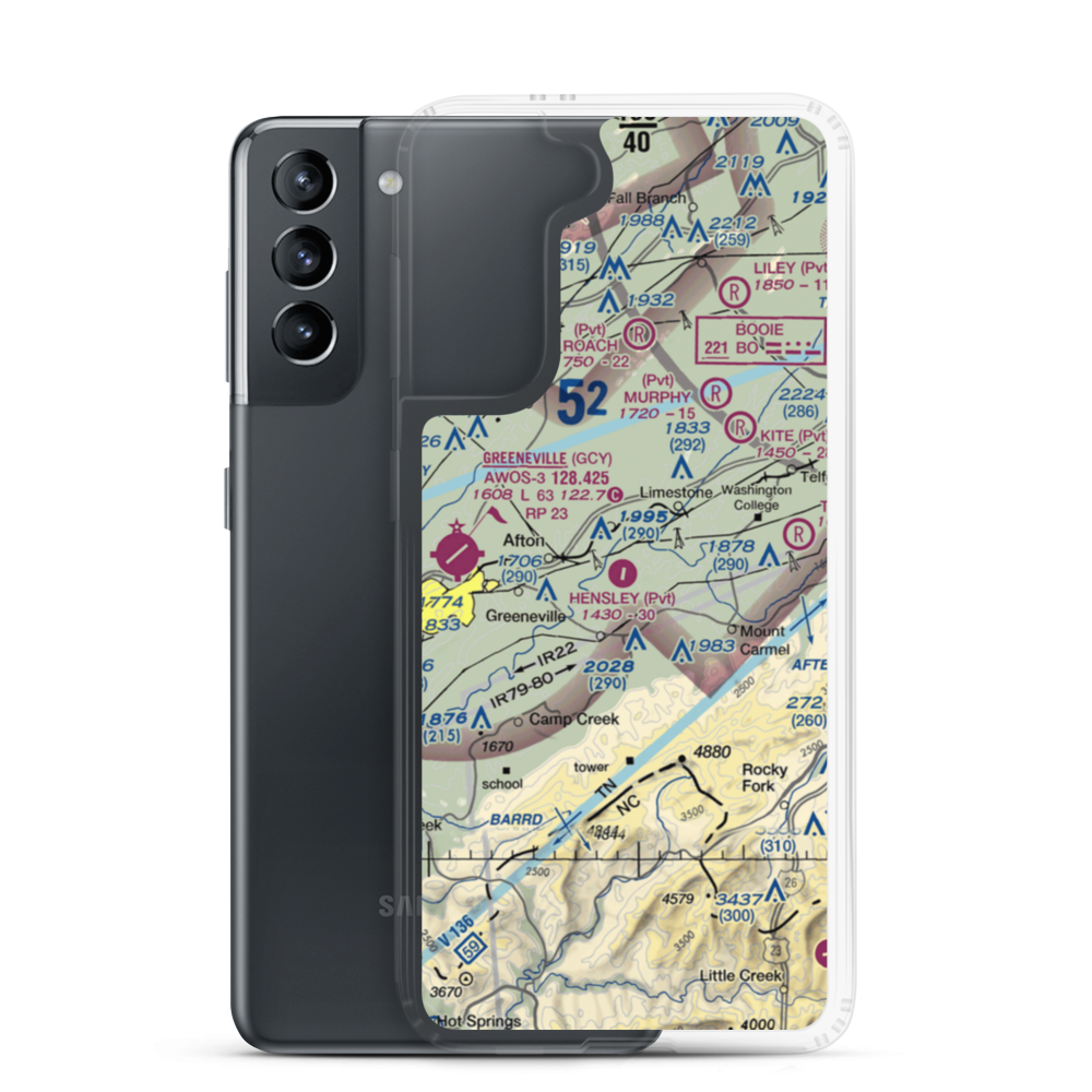 Hensley Airpark (04TN) VFR Sectional Samsung Case Samsung Galaxy S21 model shown