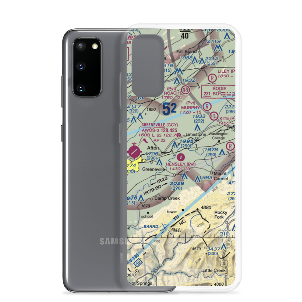 Hensley Airpark (04TN) VFR Sectional Samsung Case Samsung Galaxy S20 model shown