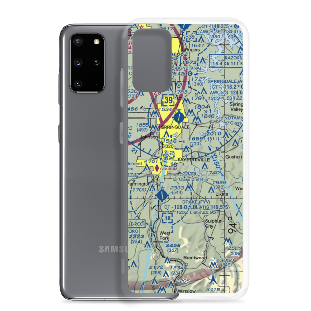 Henson Farm Airport (AR35) VFR Sectional Samsung Case Samsung Galaxy S20 Plus model shown