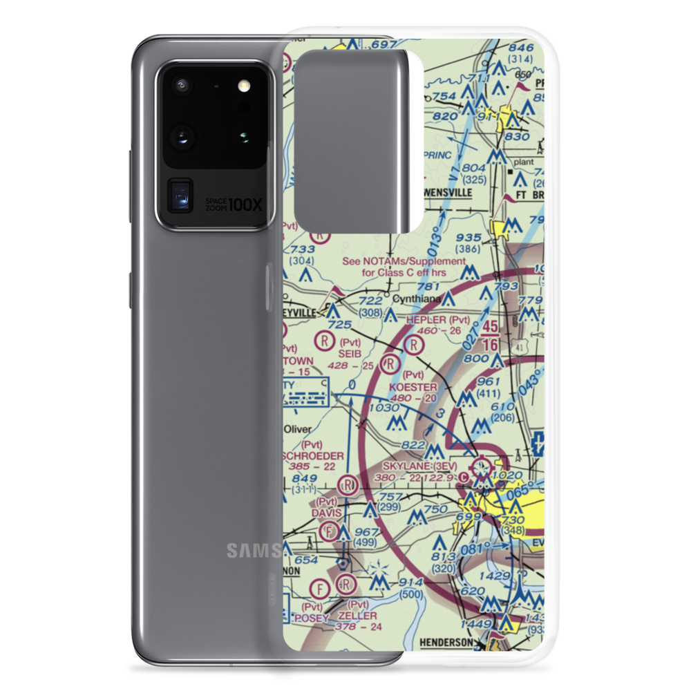 Hepler Airport (43IN) VFR Sectional Samsung Case Samsung Galaxy S20 Ultra model shown
