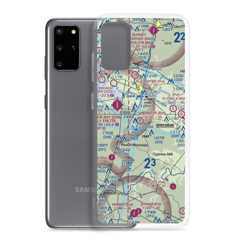 Herbert Ranch Airport (XS03) VFR Sectional Samsung Case Samsung Galaxy S20 Plus model shown