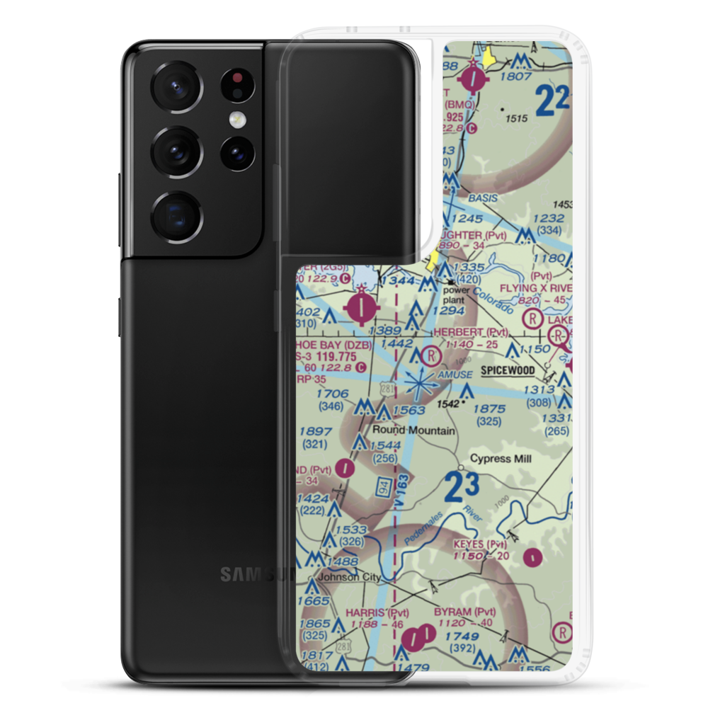 Herbert Ranch Airport (XS03) VFR Sectional Samsung Case Samsung Galaxy S21 Ultra model shown
