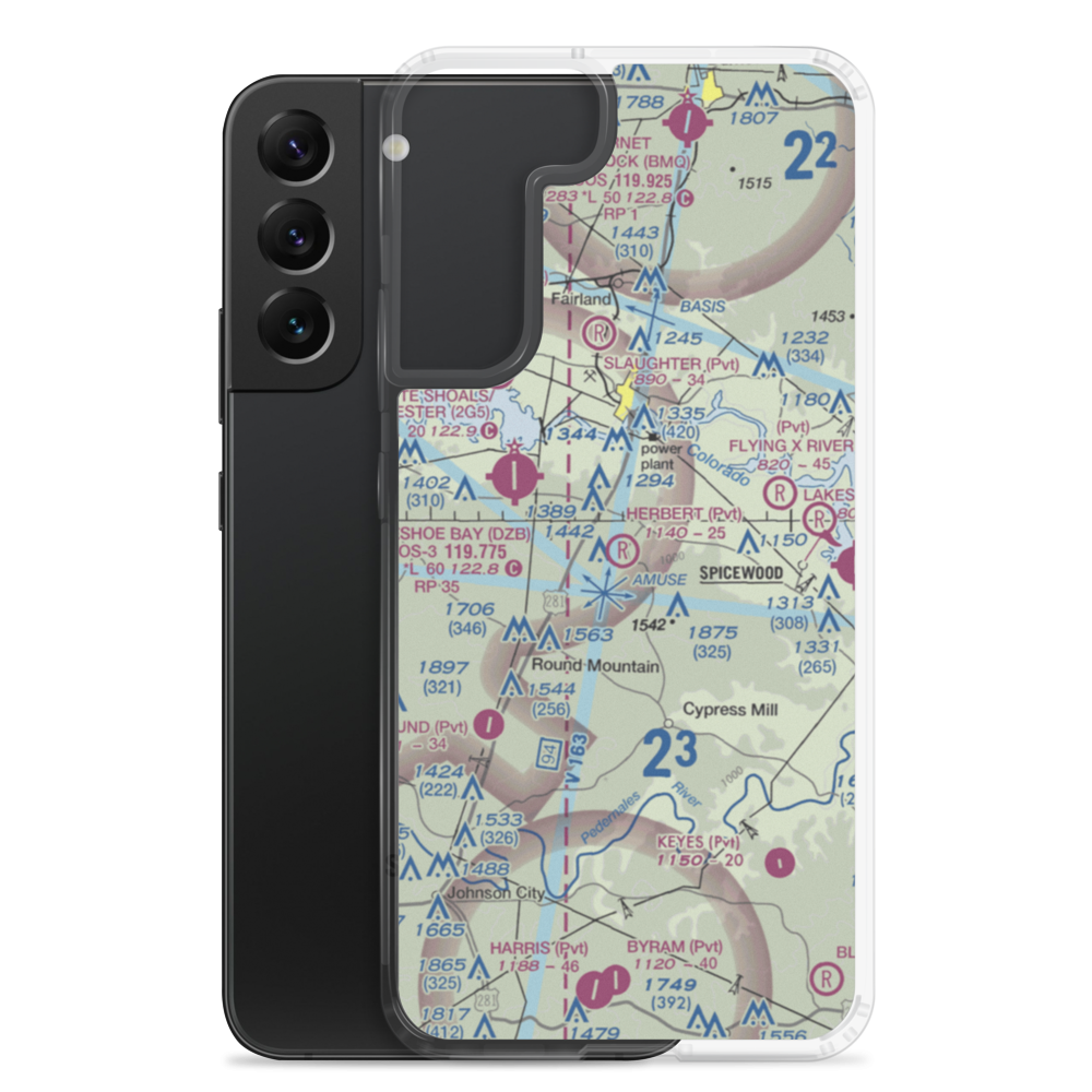 Herbert Ranch Airport (XS03) VFR Sectional Samsung Case Samsung Galaxy S22 Plus model shown