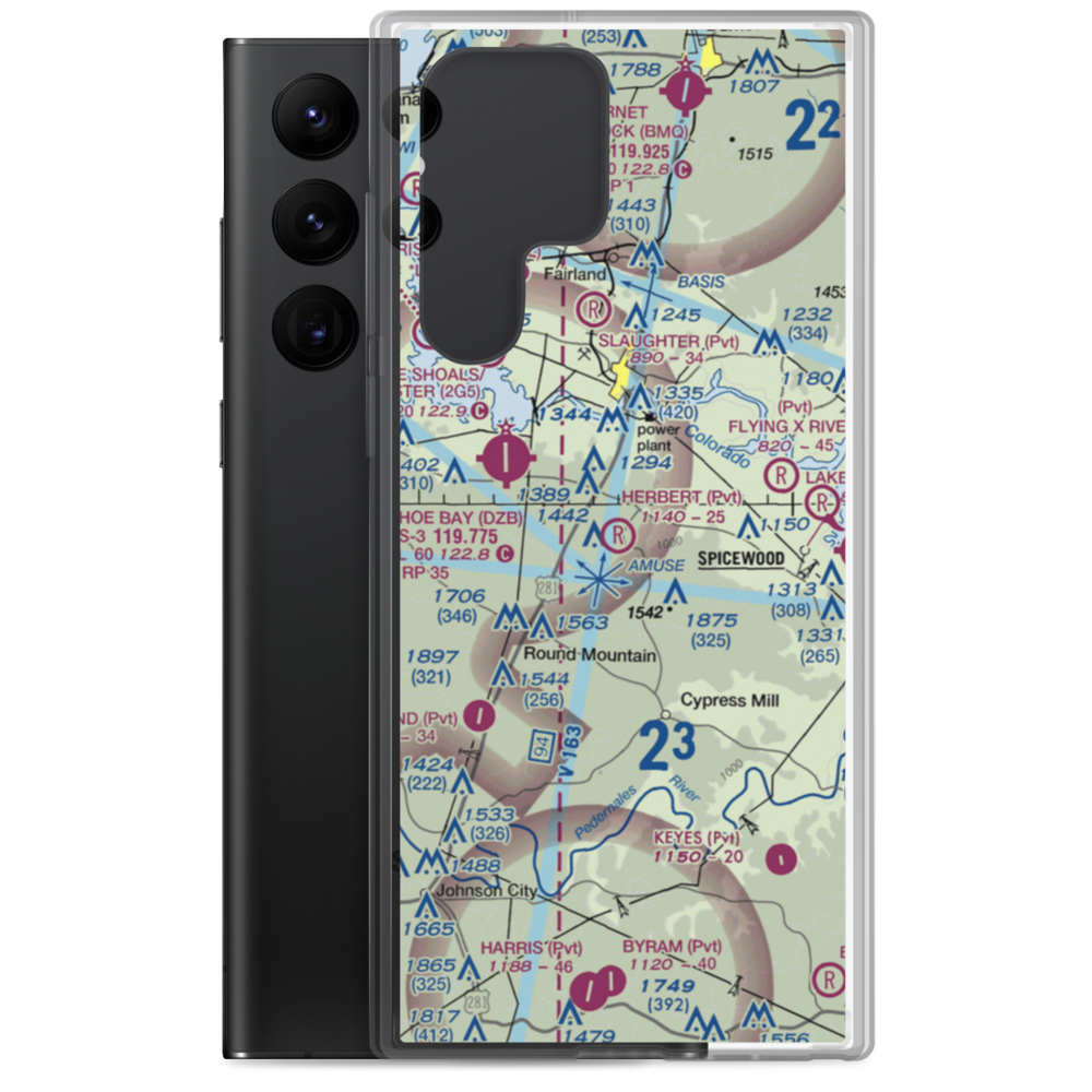 Herbert Ranch Airport (XS03) VFR Sectional Samsung Case Samsung Galaxy S22 Ultra model shown