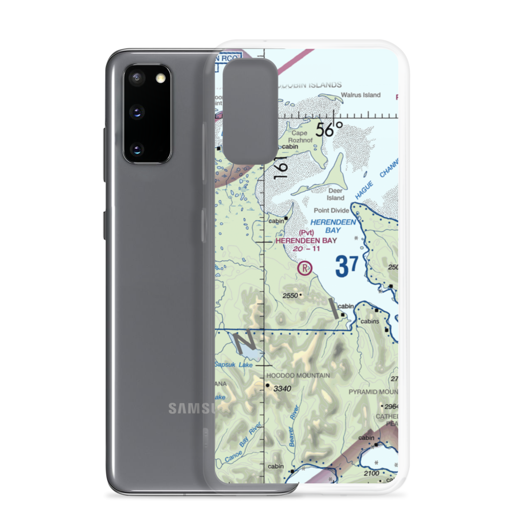 Herendeen Bay Airport (HED) VFR Sectional Samsung Case Samsung Galaxy S20 model shown