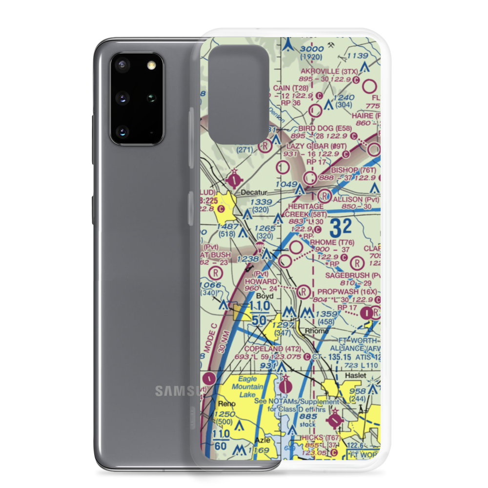 Heritage Creek Airstrip (58T) VFR Sectional Samsung Case Samsung Galaxy S20 Plus model shown