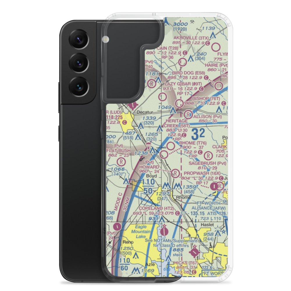 Heritage Creek Airstrip (58T) VFR Sectional Samsung Case Samsung Galaxy S22 Plus model shown