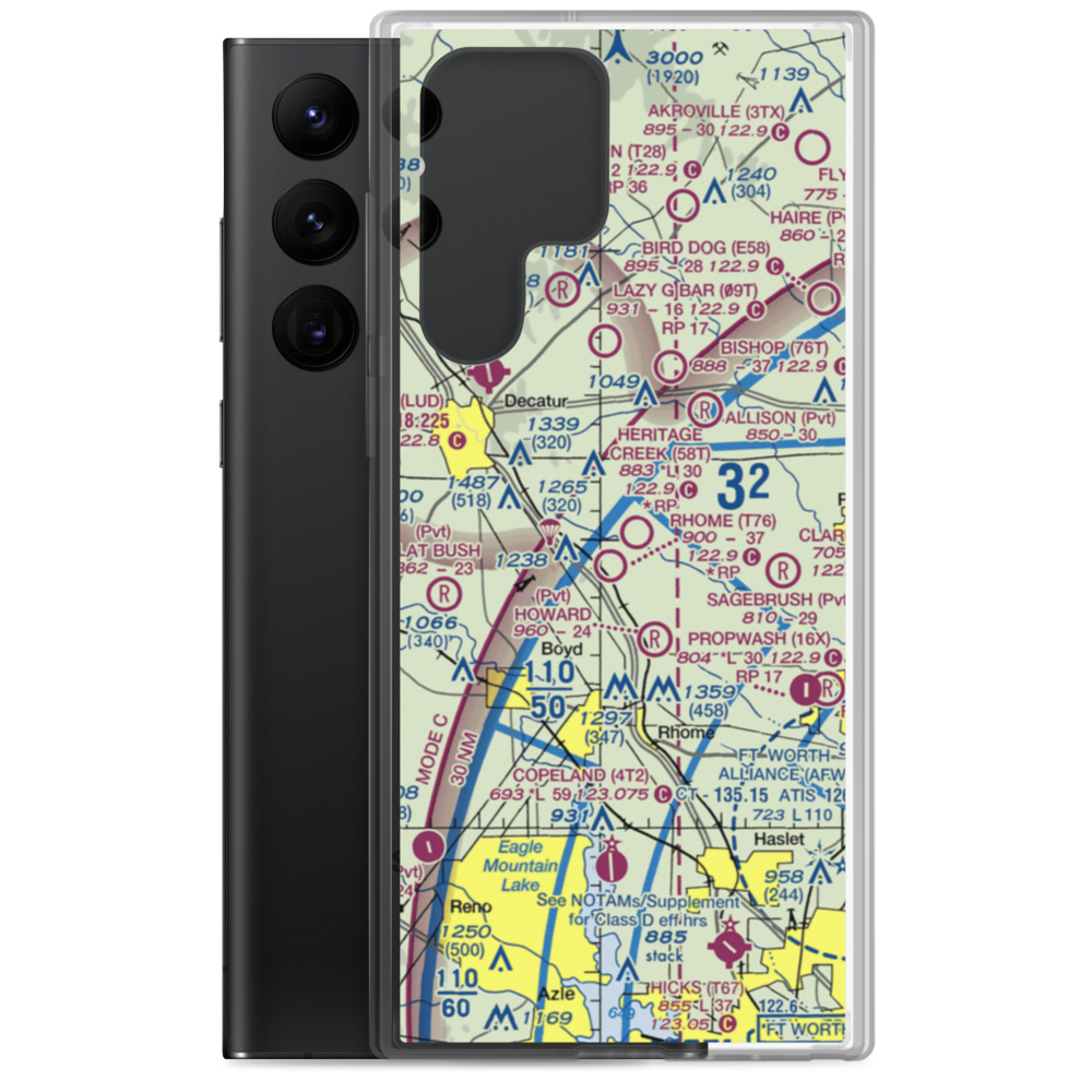 Heritage Creek Airstrip (58T) VFR Sectional Samsung Case Samsung Galaxy S22 Ultra model shown
