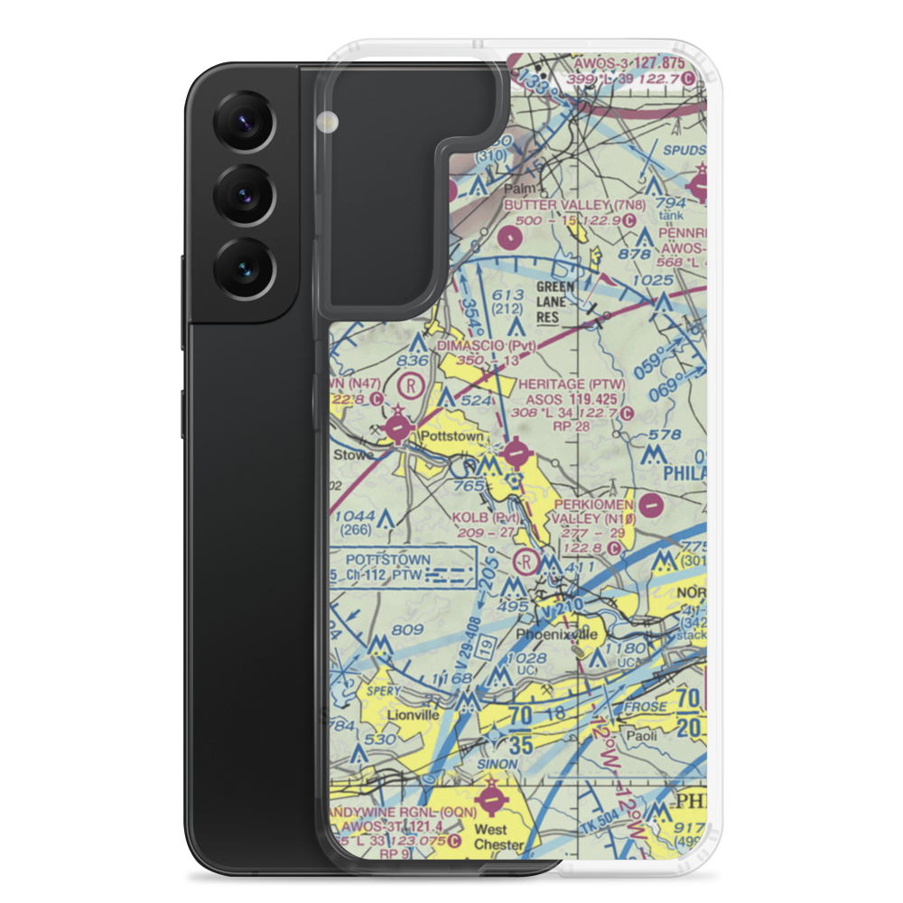 Heritage Field (PTW) VFR Sectional Samsung Case Samsung Galaxy S22 Plus model shown