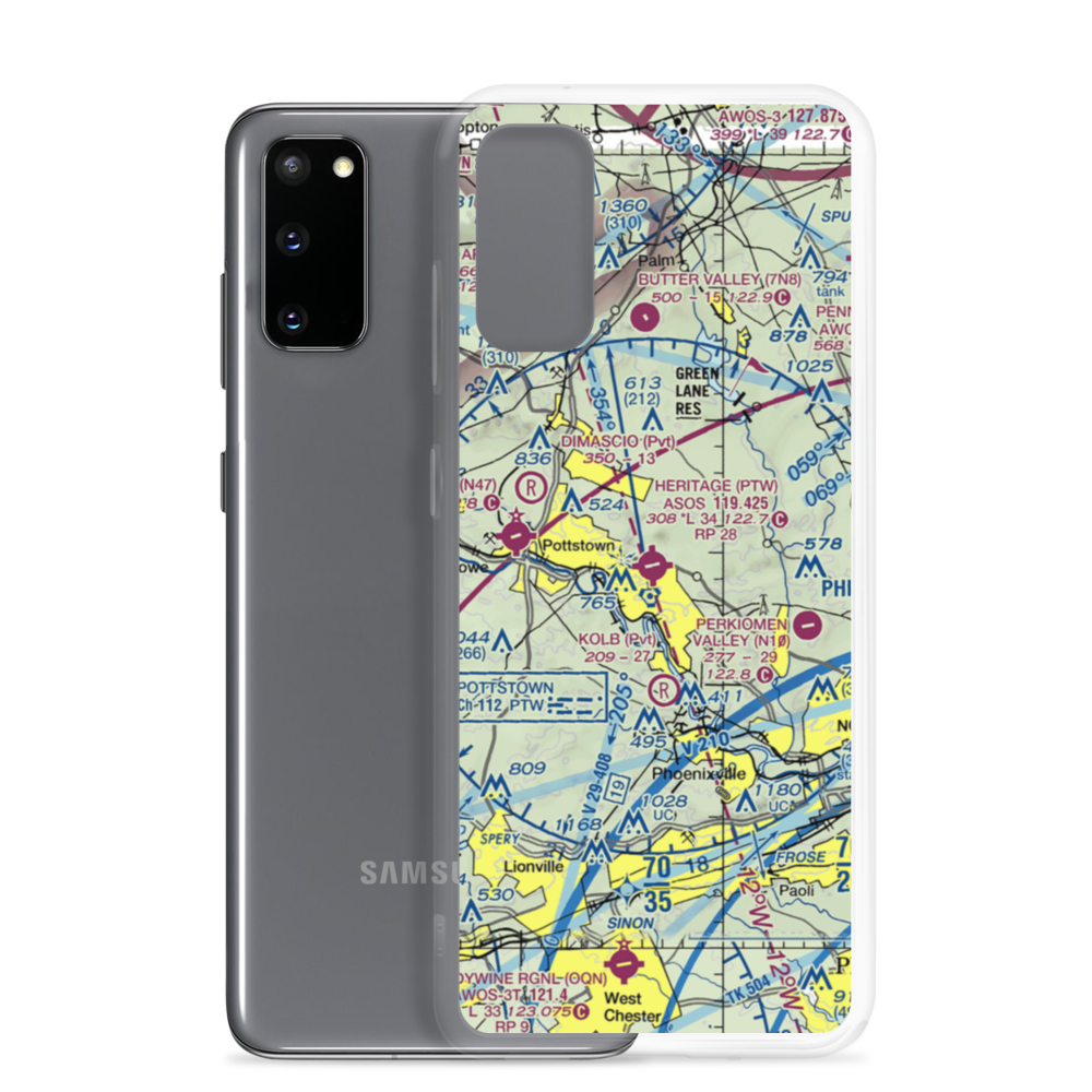 Heritage Field (PTW) VFR Sectional Samsung Case Samsung Galaxy S20 model shown
