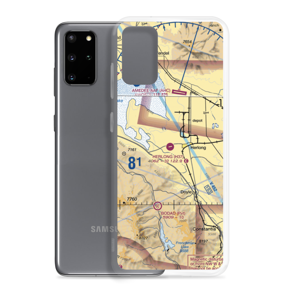 Herlong Airport (H37) VFR Sectional Samsung Case Samsung Galaxy S20 Plus model shown
